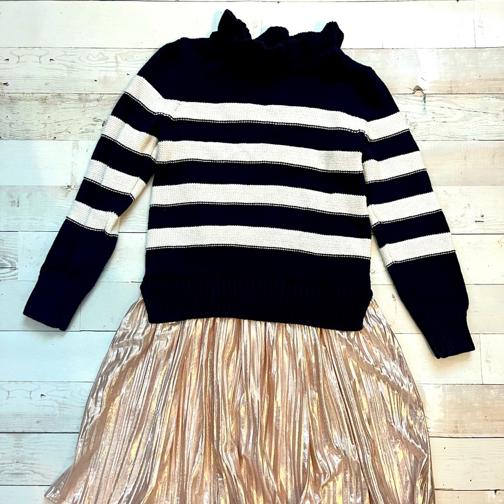 J. Crew Girls mixed media dress